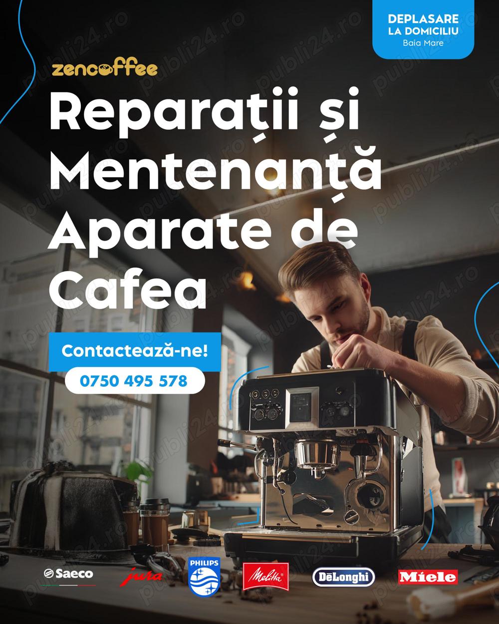 Reparatii aparate de cafea La Domiciliu