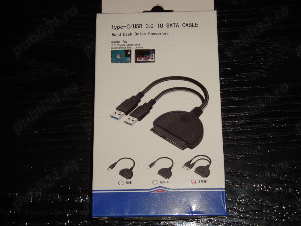 adaptor hard disk HDD si SSD s-ata 2.5" la usb 3.0 si 2.0