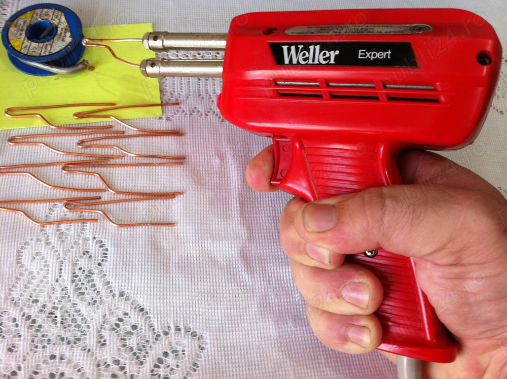 Pistol de lipit Weller Record 100W + 8 anse si fludor ( statie hertz anl
