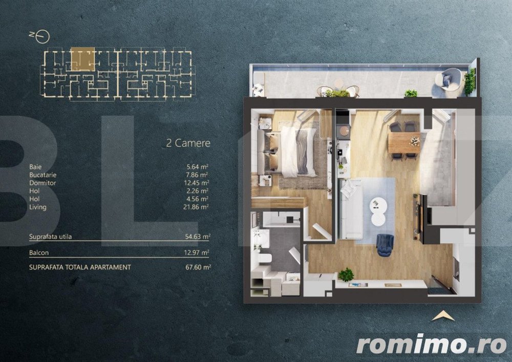 Apartament 2 camere intr-un Ansamblu rezidential Premium, zona Fabricii