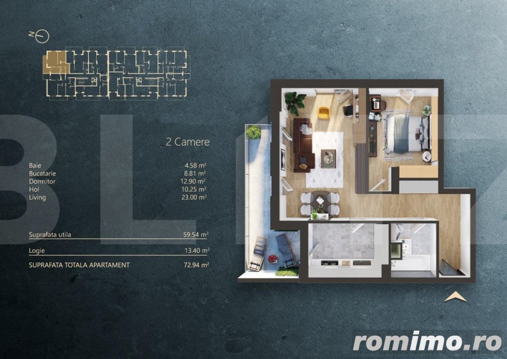 Apartament 2 camere intr-un Ansamblu rezidential Premium, zona Fabricii