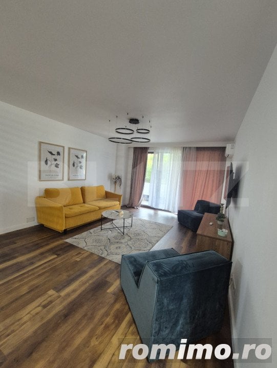 Apartament 2 camere, etaj intermediar, orientare sudica, mobilat LUX