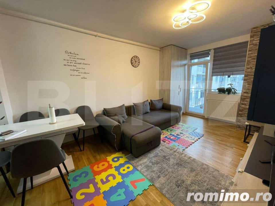 Apartament 3 camere, 2 bai, 62mp, etaj intermediar, parcare, ansamblul Iris