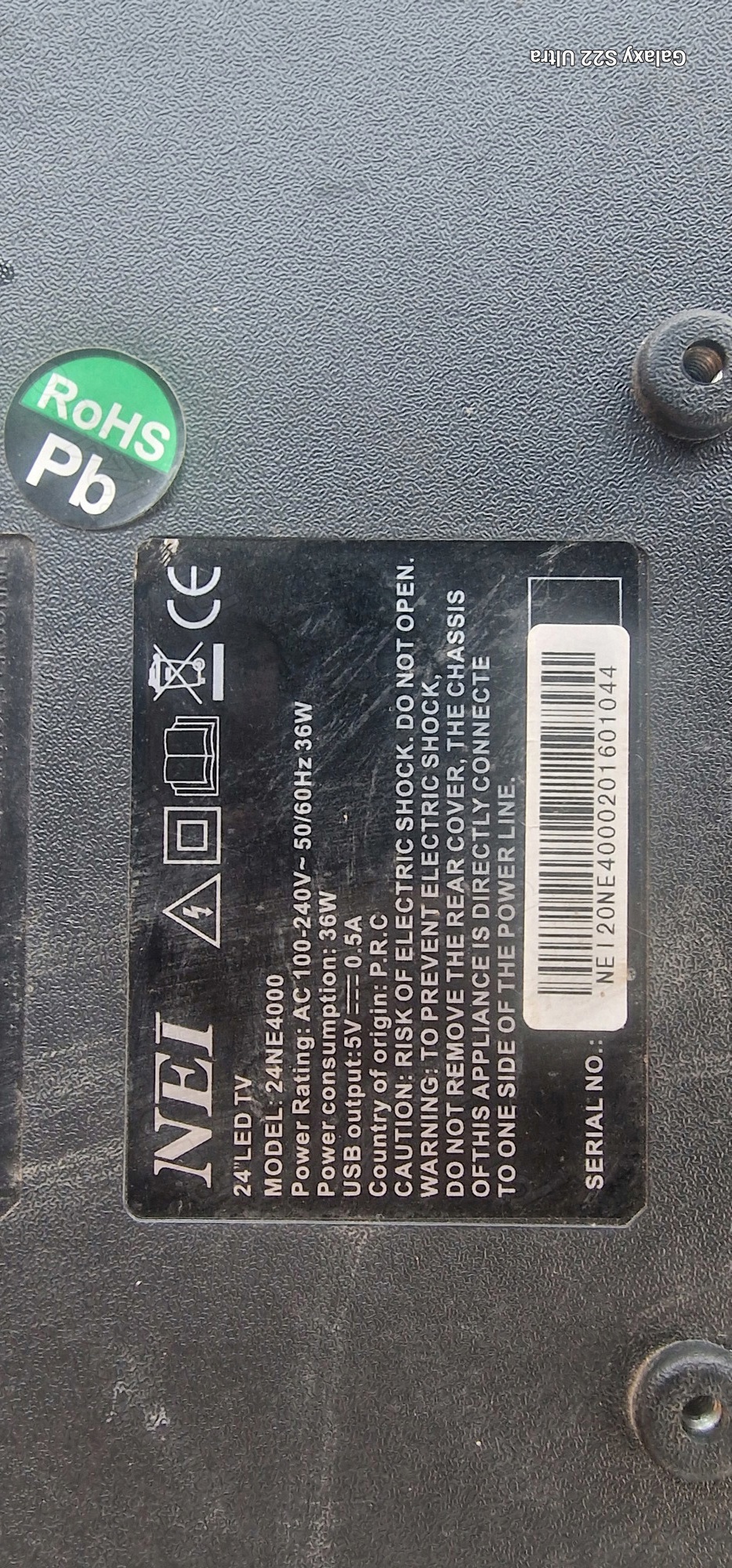 Televizor LED NEI 24NE4000, placa de baza CV9203L-Q24