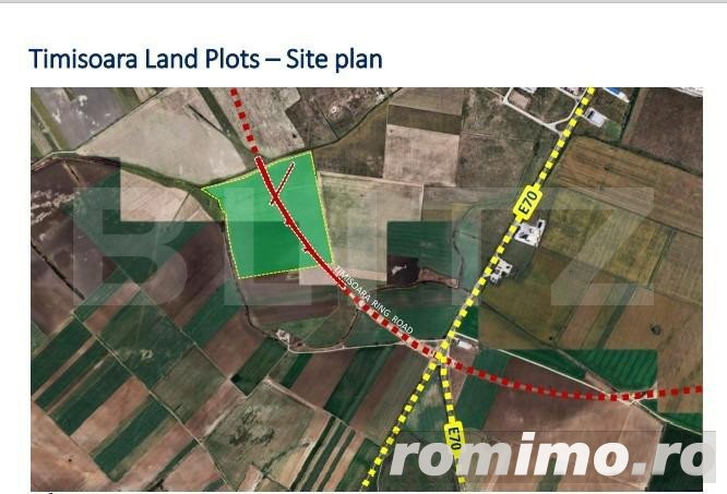 Teren extravilan de 8 ha în C. Șagului la viitoarea centură