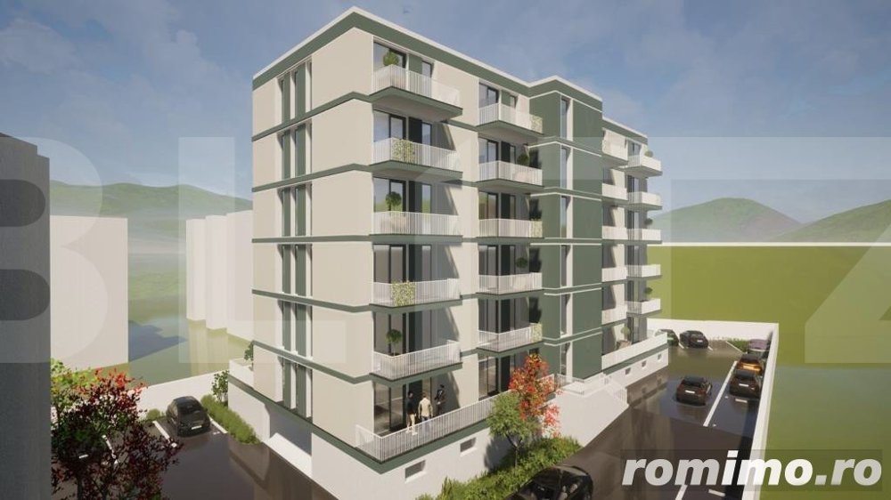 Apartament cu terasa, 83.45 mp, 2 camere, zona Stadion