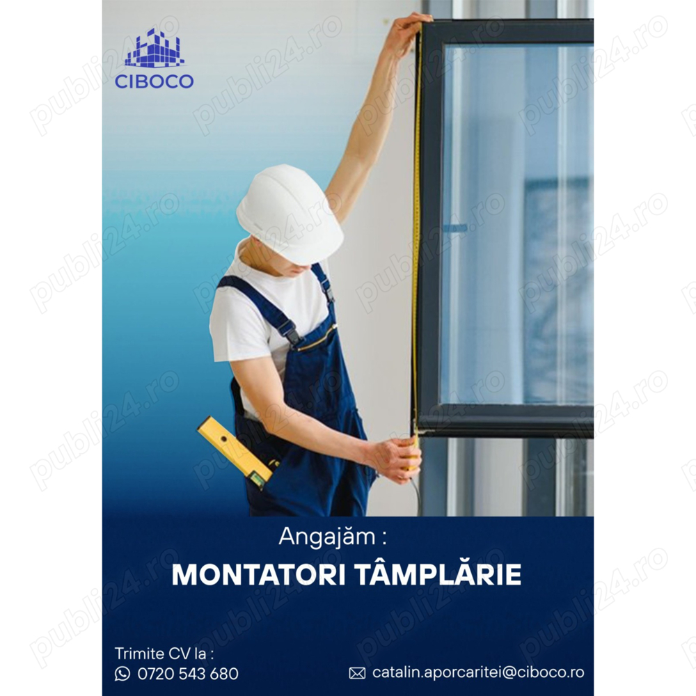Montatori tâmplărie și pereți cortină