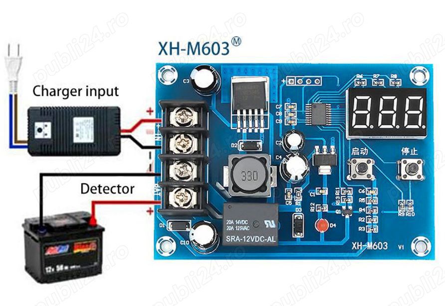 Regulator controller incarcare modul acumulatori 12-24V XH-M603