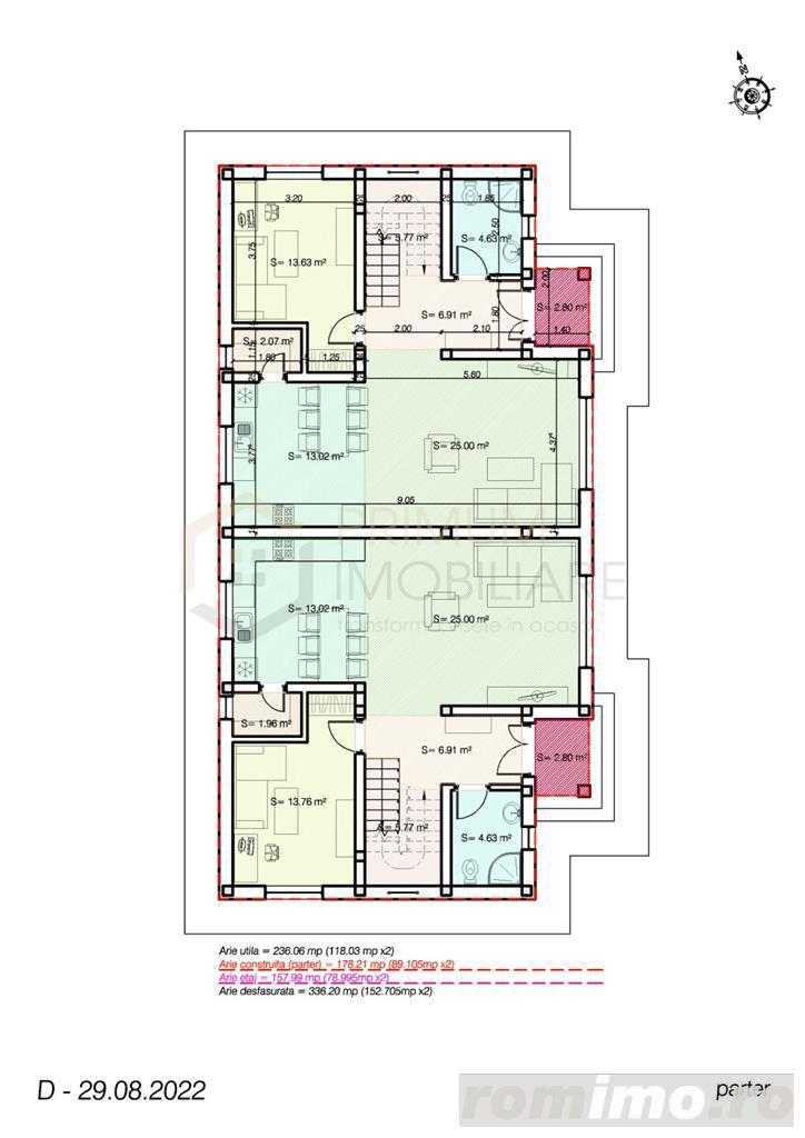 Duplex - toate utilitatile - teren generos