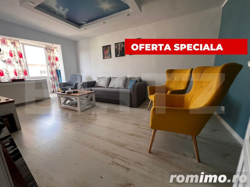 Apartament de 2 camere, 52mp, zona semicentrala 