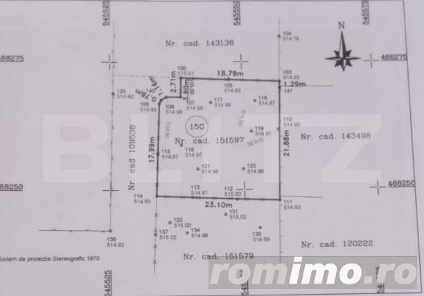 Teren intravilan pentru casa individuala, 517mp, Stupini