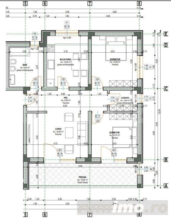 Apartament 3 camere, 92 mp, zona Ipotesti