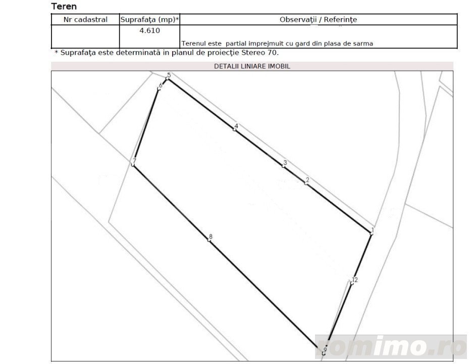 Teren intravilan, 4610mp cu 52ml deschidere, Manastirea Dragomirna