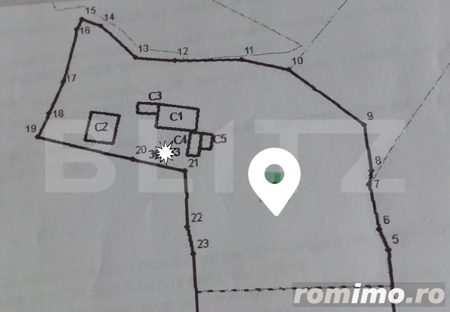 Teren intravilan, 3420 mp, pretabil investiție, zona Adâncata