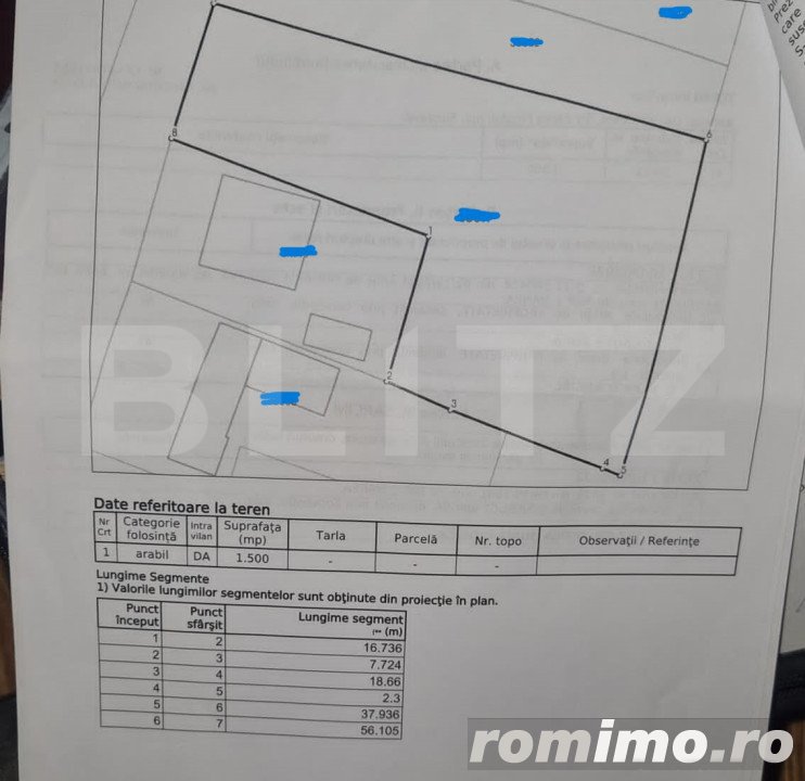 Oportunitate!Teren intravilan 1500 mp,Falticeni