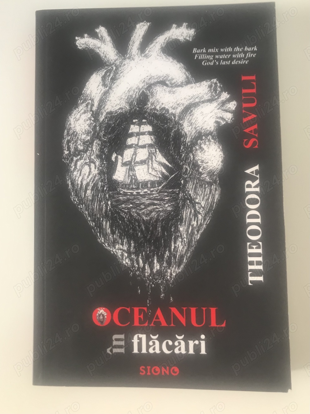 Vând volum de proză scurtă Oceanul în flăcări