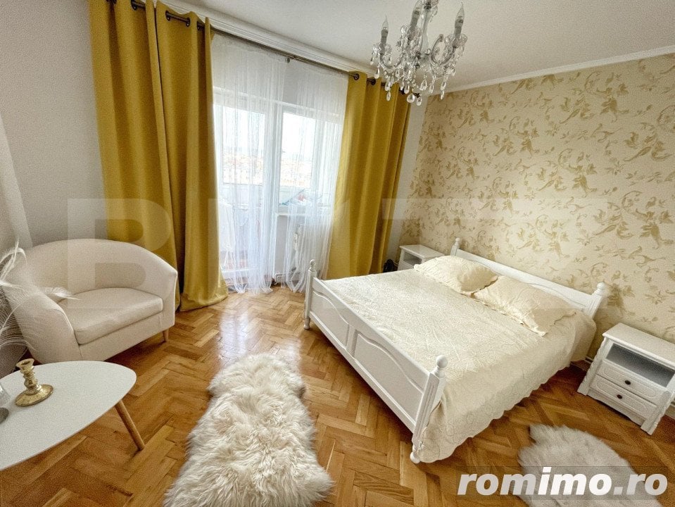 Apartament 3 camere, 75 mp, centrala termica, zona Spitalului