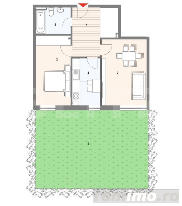 Oferta! Apartament 2 camere 54 mp cu gradina de 115.50mp , Zorilor