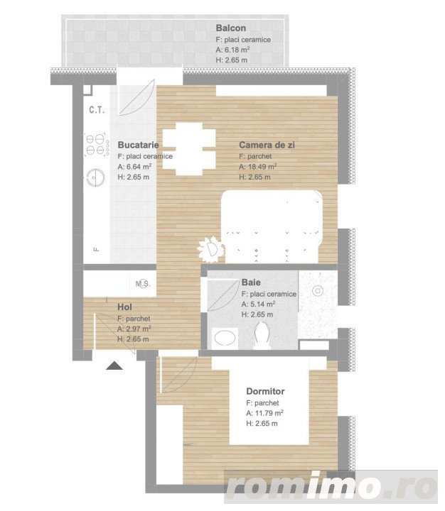 Apartament de 2 camere, finisat, 50 mp, tva inclus zona Tineretului