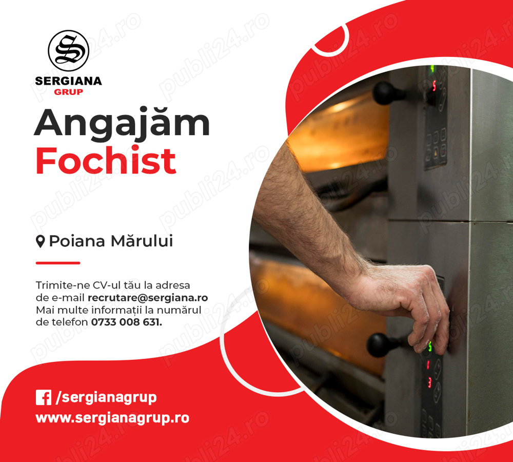 Fochist pentru fabrica din Poiana Marului, judetul Brasov