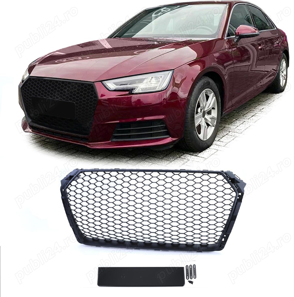 Grila Audi A4 B9 8W (2015-19) cu suport emblema