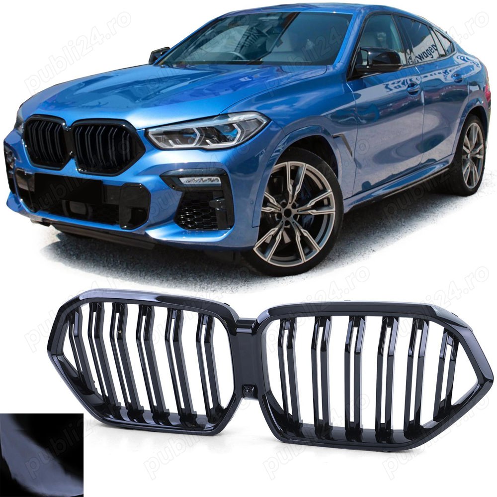 Grile negru lucios BMW X6 G06 (19+) 