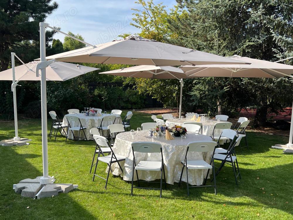 Inchiriez scaune,  mese, Umbrele de închiriat pentru evenimente 