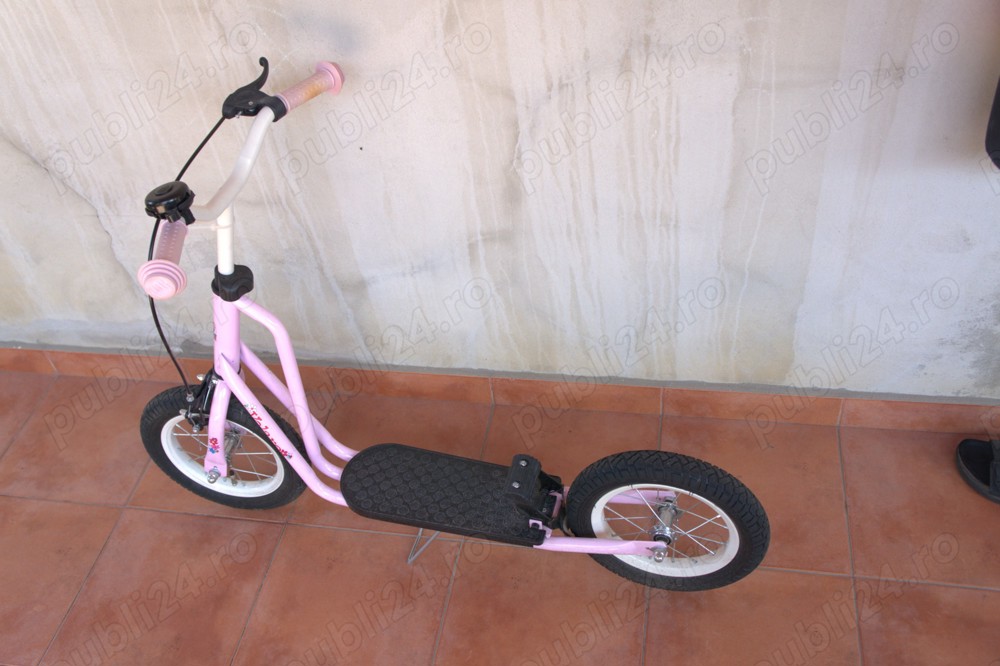 Kubbinga Trotineta 12 inch - Flowerie - roz Trotineta de oraș
