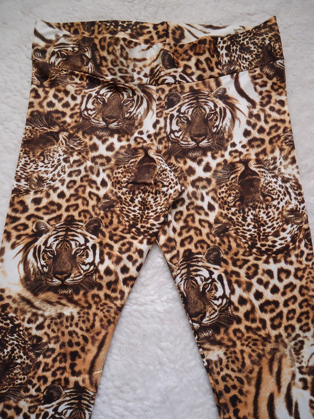 Colanti lungi dama tigri leoparzi pantalon femei animal print