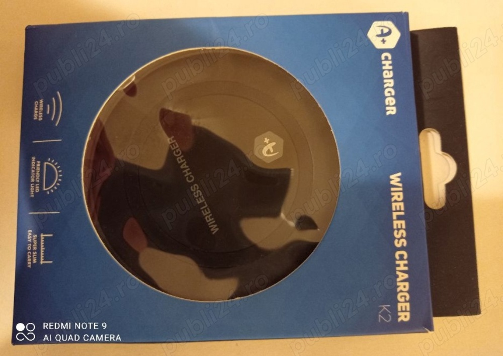 Vând încărcător wireless A+
