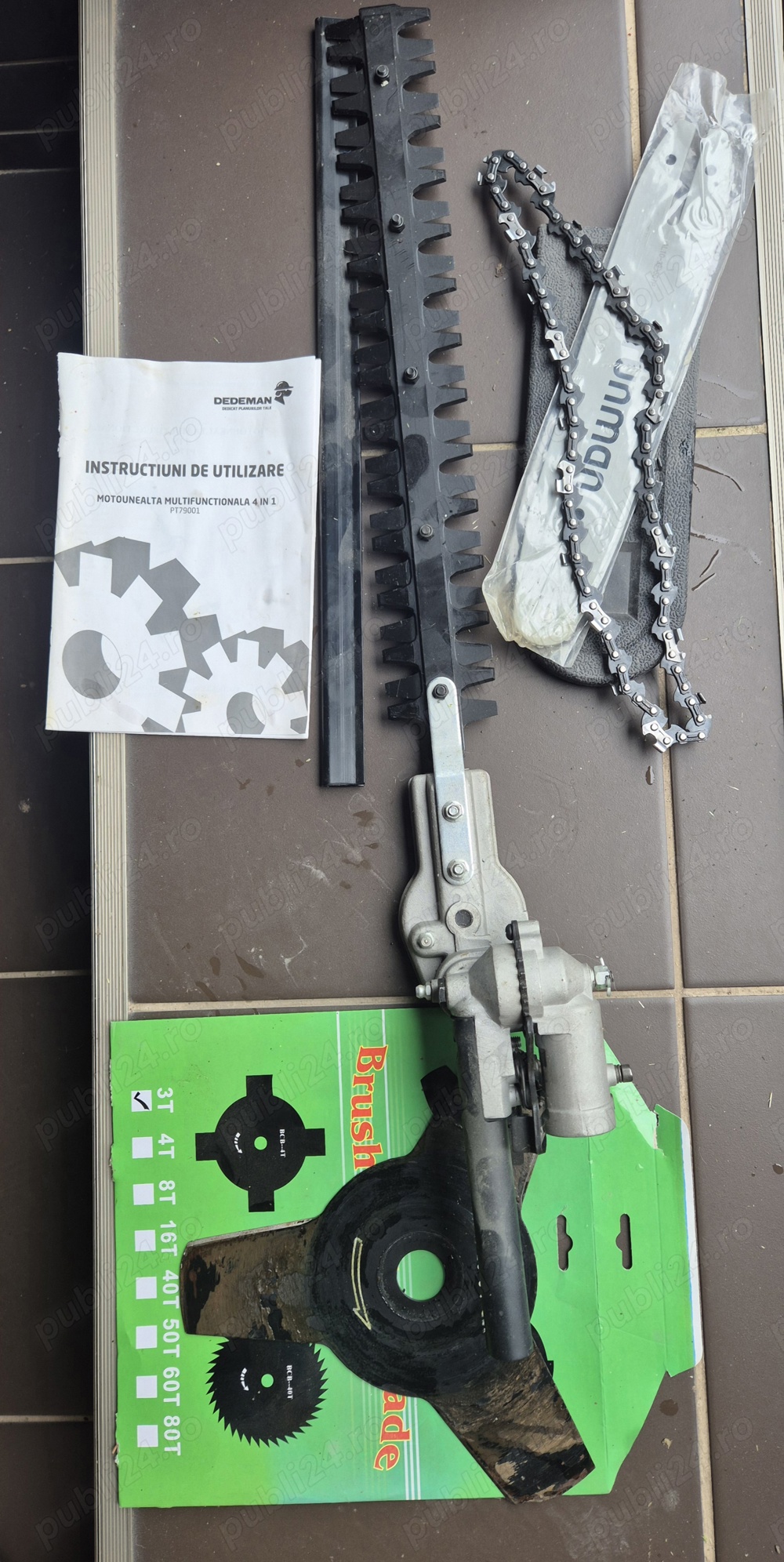 Vând motocoasa motounealta 4 in 1 Grunman