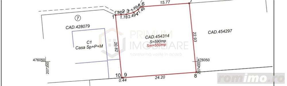 BRAYTIM - TEREN 550mp - TOATE UTILITATILE - ZONA BUNA