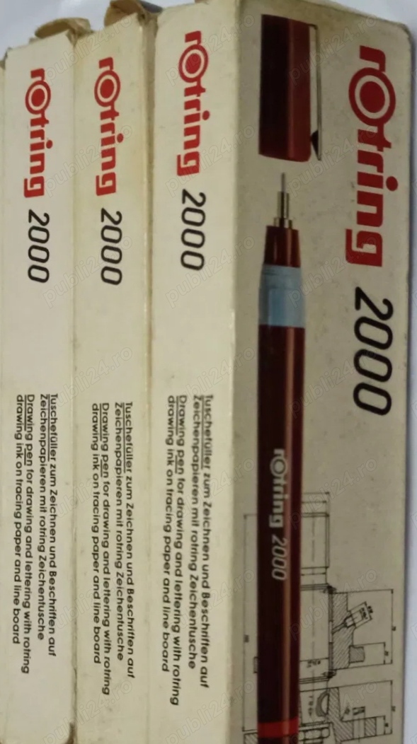 ROTRING Isograph 0,2 și 0,6 și 0,5 mm, Germania