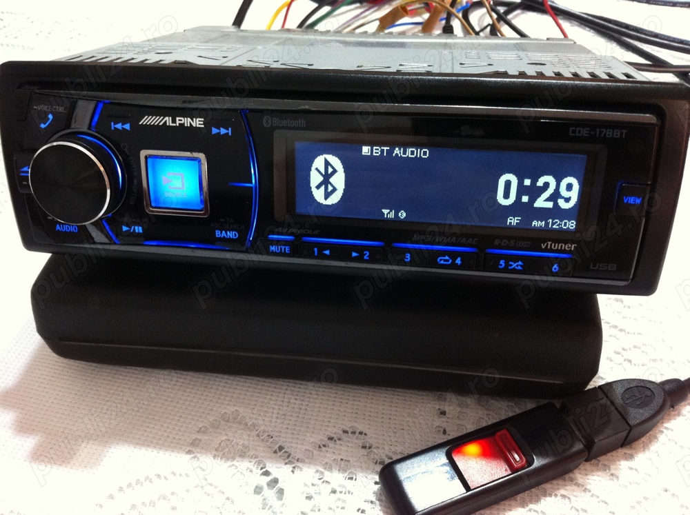 Vand Player Alpine CDE-203BT  Kenwood KDC-BT45U   iPod iPhone USB (statie