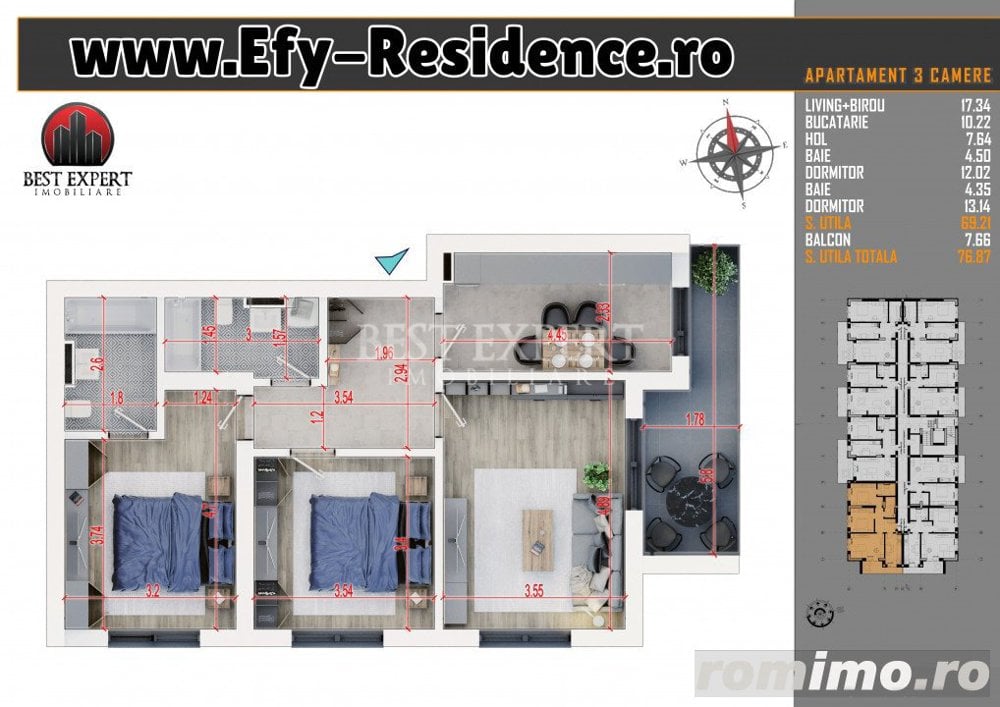 www.Efy-Residence.ro 5 Minute de statie STB-Credit Ipotecar 15%