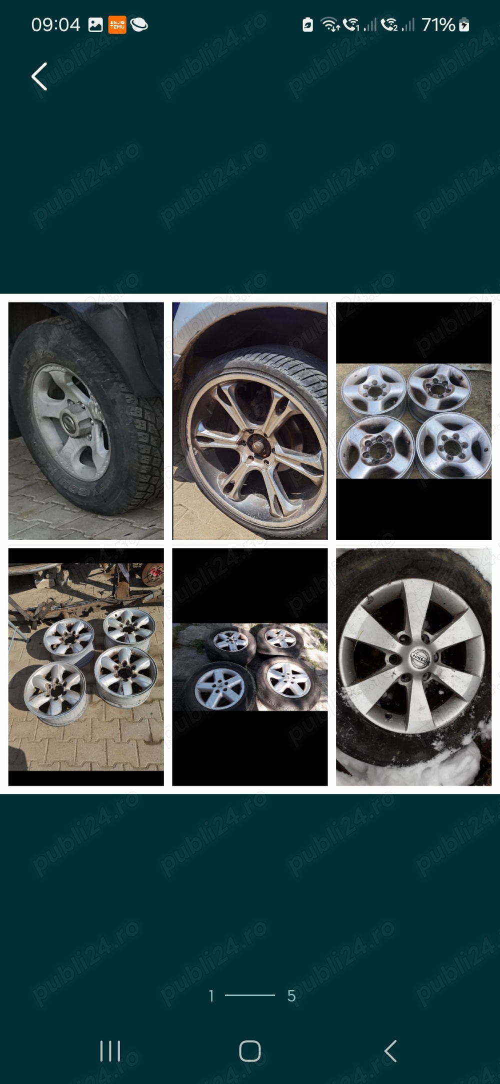 jante aliaj pe 16 17 22 nissan nisan navara terano 2 xtrail