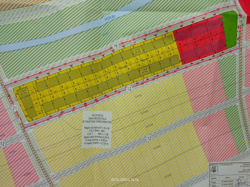 Teren parcelat cu PUZ aprobat în Șag de vânzare 