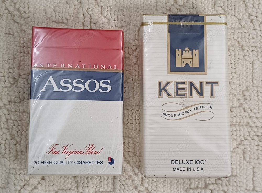 KENT si ASSOS - Tigari vechi de colectie