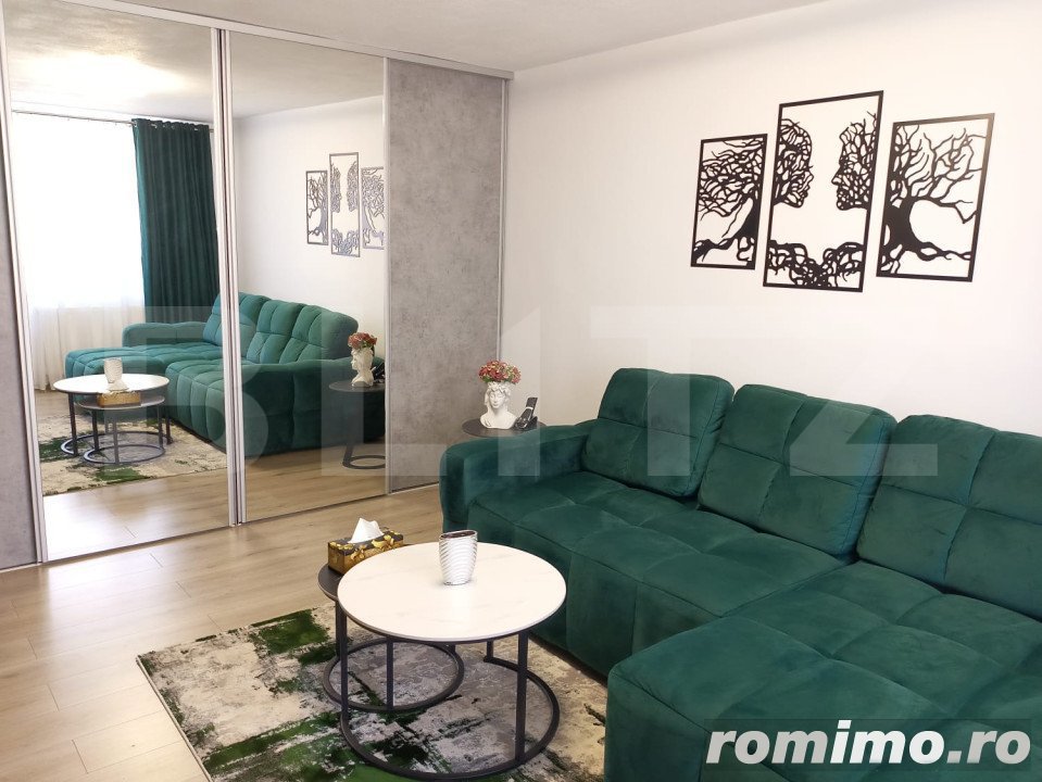 Apartament cu 2 camere, modern, etaj intermediar