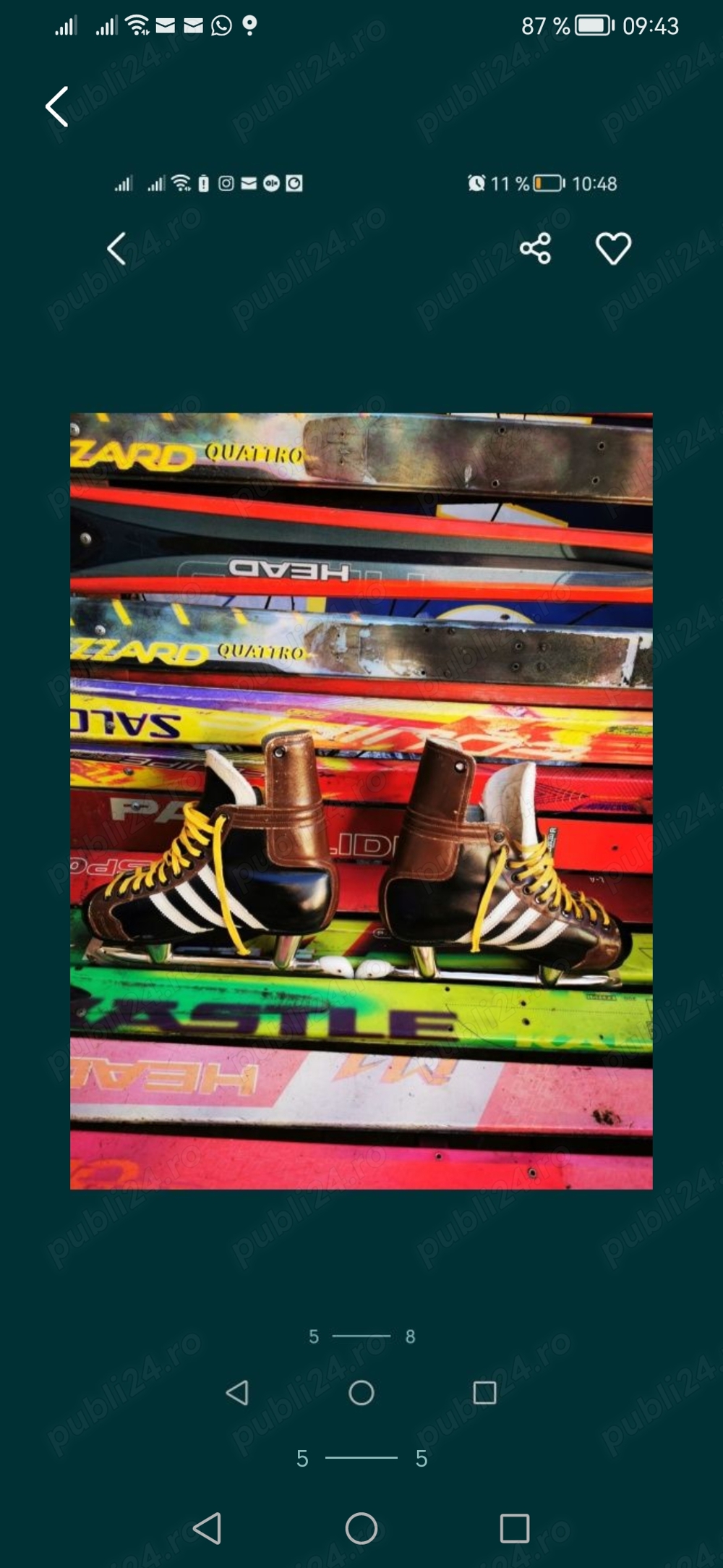 Vand patine de colectie Adidas stare buna