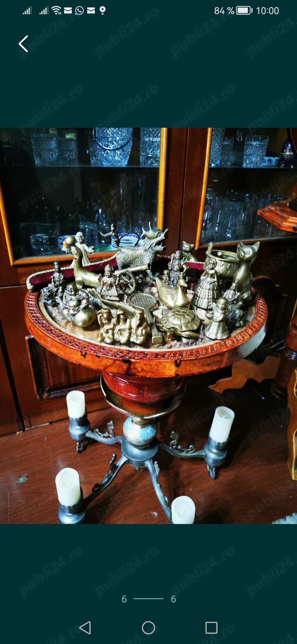 Vand statuete bronz plin