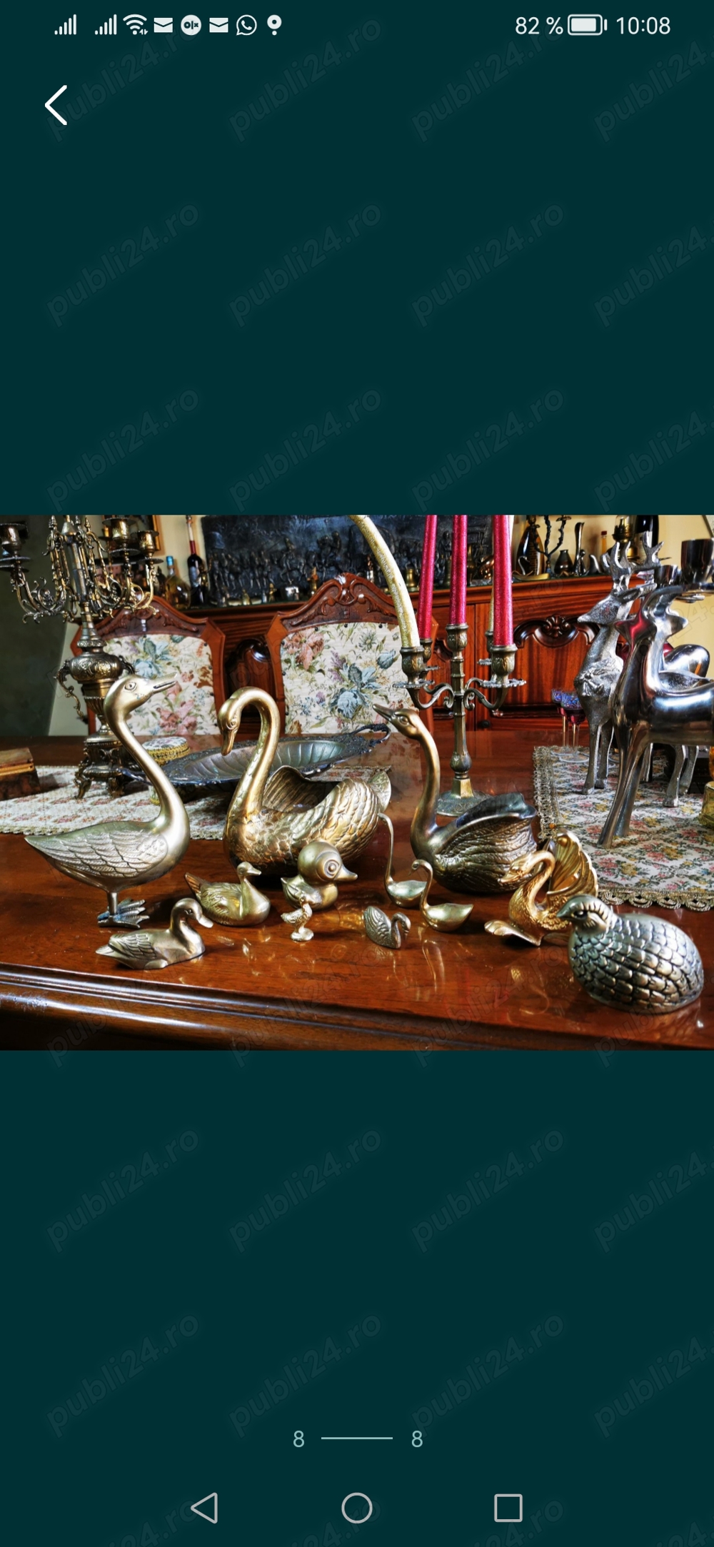 Vand fructiera vaza lebada de bronz