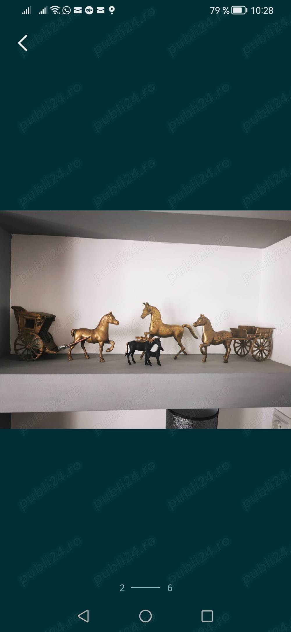 Vand bricheta metalica in forma de cal cu manz