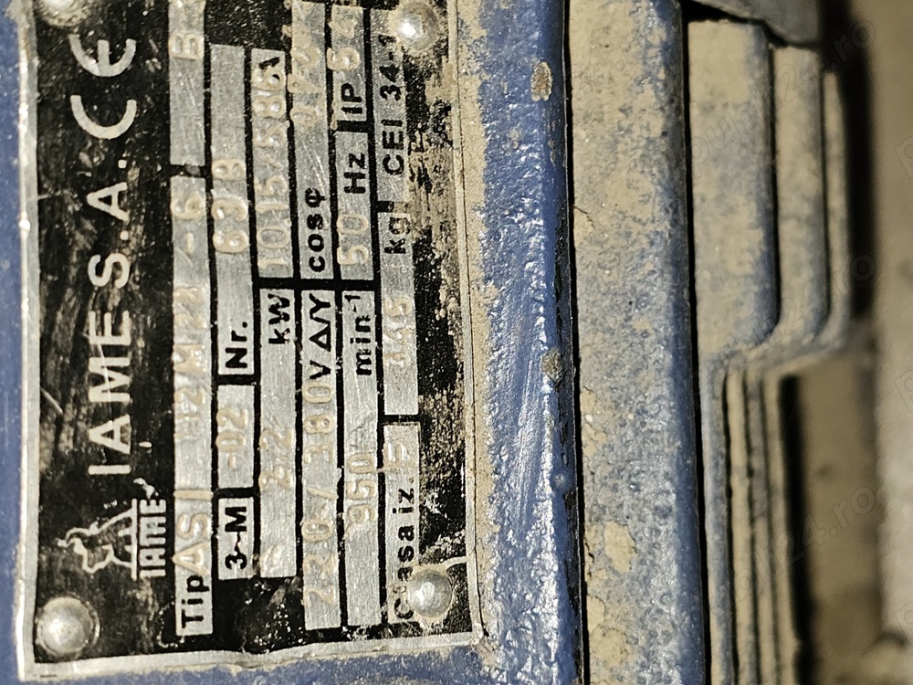 Vand motor  22 KW ,400V