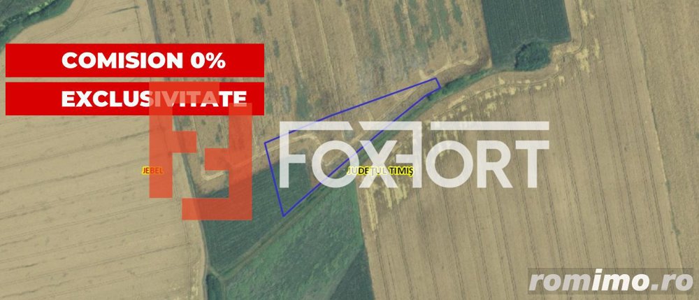 COMISION 0% Vanzare teren extravilan 10.3 hectare, zona agricola, Jebel