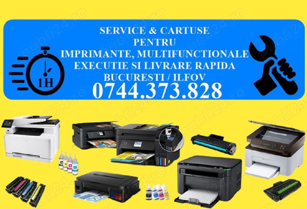 Reparatii imprimante la sediul firmei dvs Bucuresti, Ilfov. Reparatie rapida la sediul firmei dvs