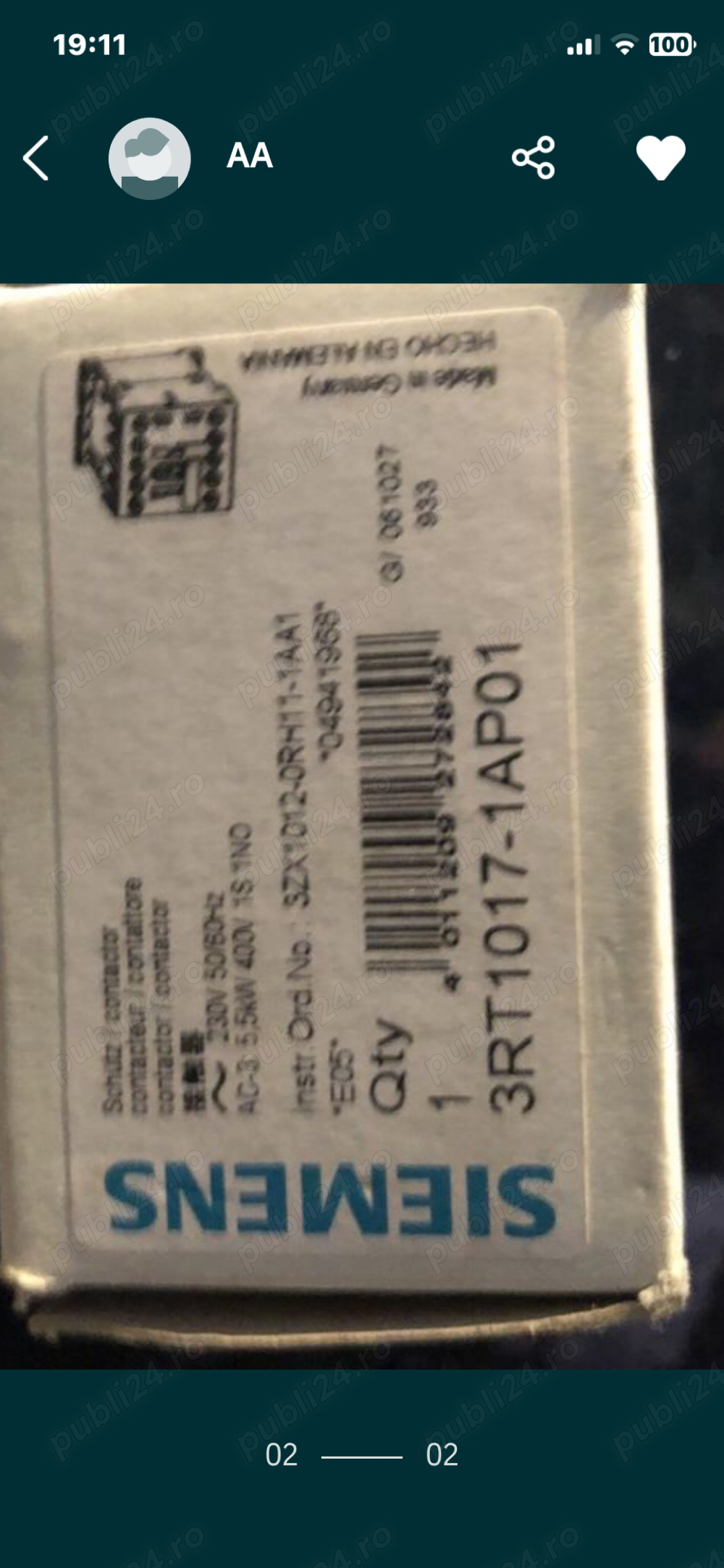 vând contactori siemens