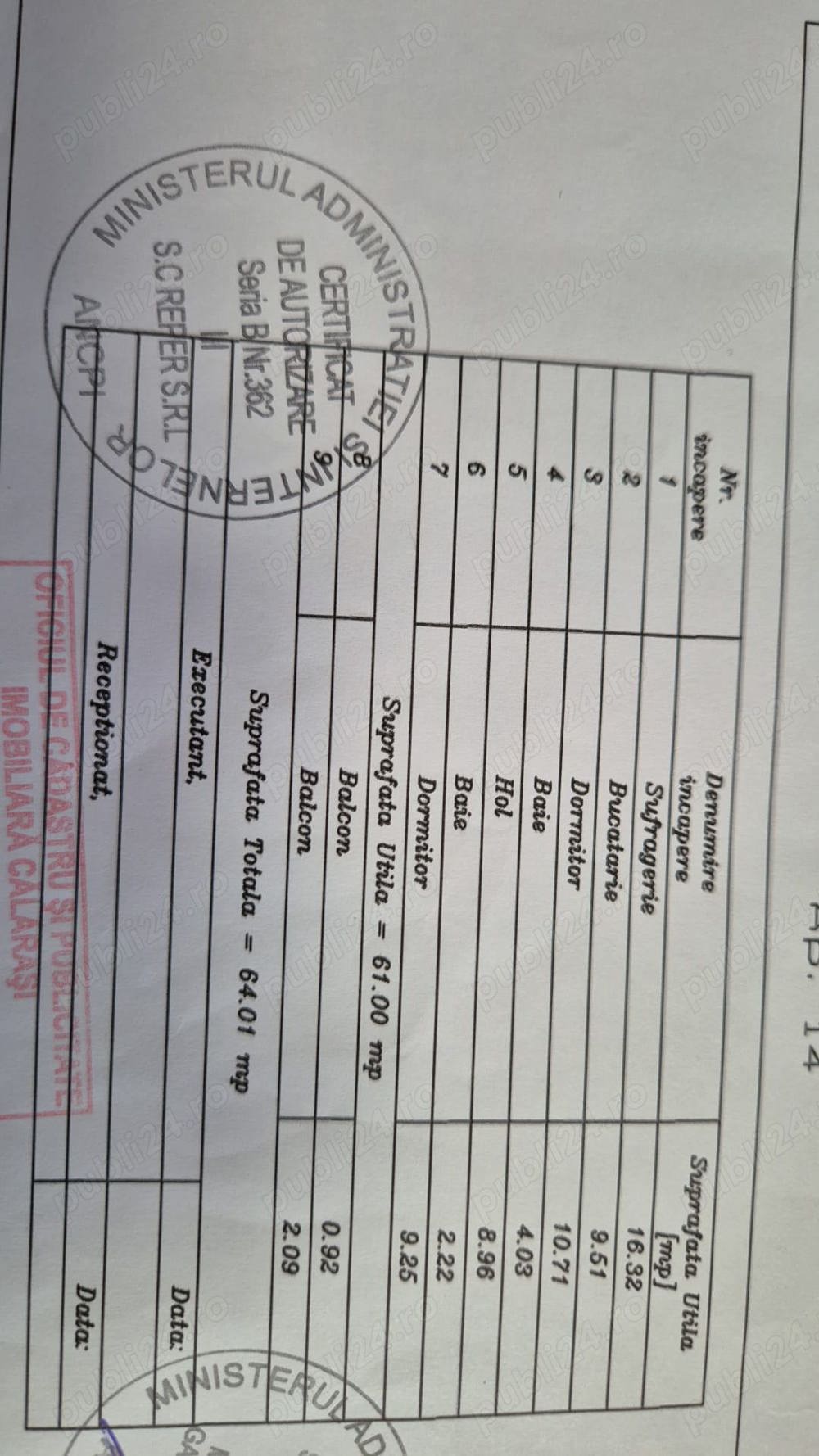  apartament cu 3 camere