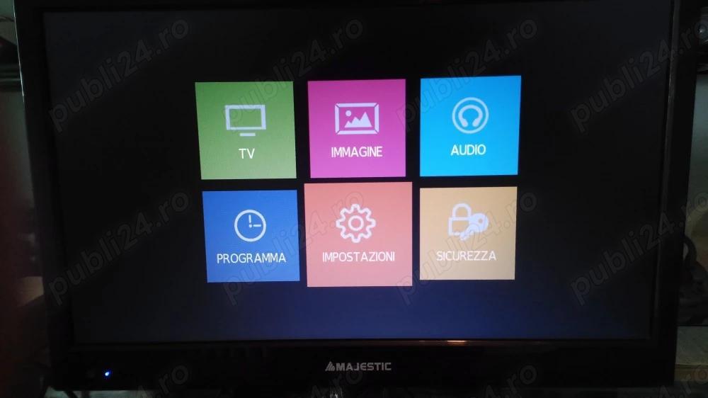 Nou! Tv auto LED 15,6" 40cm 12v si 230v dvb-c dvb-t2 Auto Rulota Camion Tir