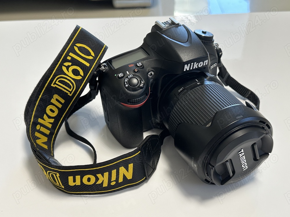 Kit Aparat foto Dslr Nikon D610 cu 10793 cadre, este ca și nou, arată și funcționează impecabil.